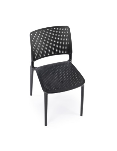 K514 Krzesło Czarne Polipropylenowe - Stylowy Akcent w Przestrzeni