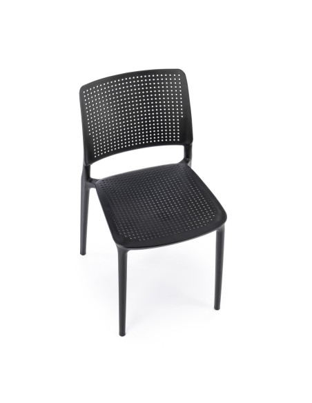 K514 Krzesło Czarne Polipropylenowe - Stylowy Akcent w Przestrzeni