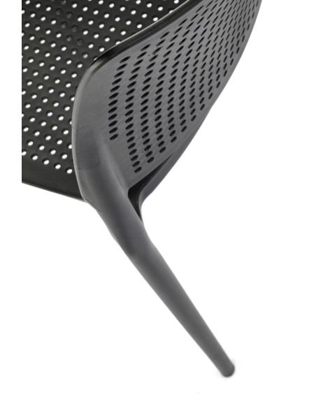 K514 Krzesło Czarne Polipropylenowe - Stylowy Akcent w Przestrzeni