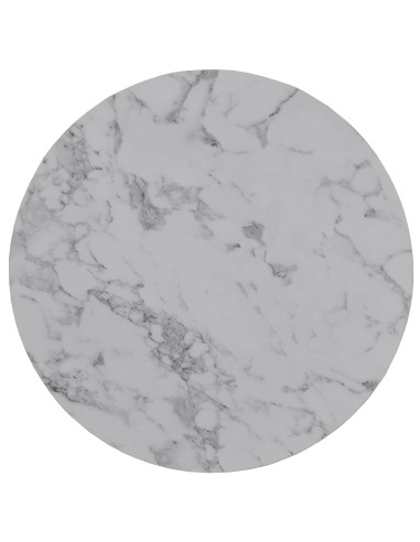 PAOLA Zestaw 2 Ław Marmur/Srebrny fi60x40 i fi38x34cm - Elegancja i Design