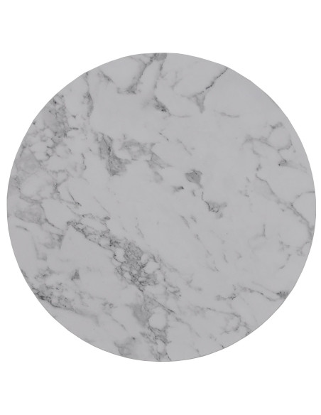 PAOLA Zestaw 2 Ław Marmur/Srebrny fi60x40 i fi38x34cm - Elegancja i Design