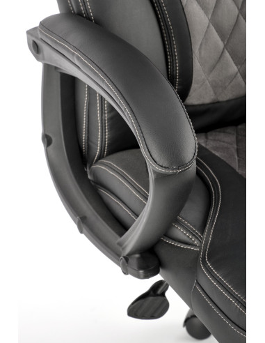 GANDALF Fotel Czarno-Popielaty Mechanizm TILT - Funkcjonalność i Styl