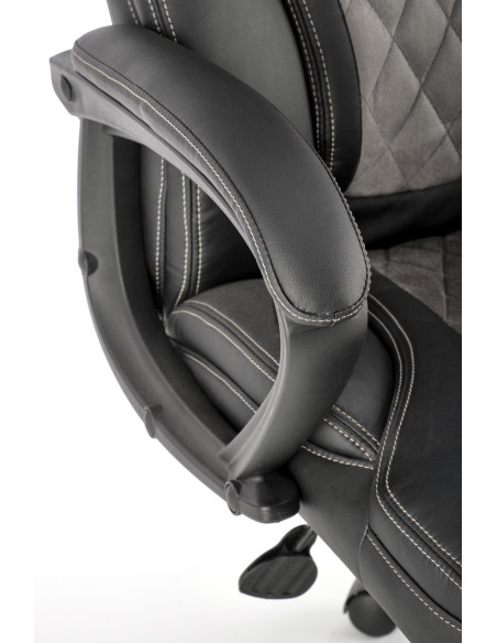 GANDALF Fotel Czarno-Popielaty Mechanizm TILT - Funkcjonalność i Styl