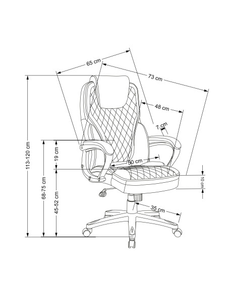 GANDALF Fotel Czarno-Popielaty Mechanizm TILT - Funkcjonalność i Styl