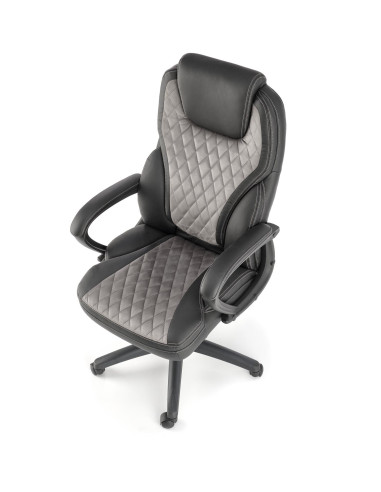 GANDALF Fotel Czarno-Popielaty Mechanizm TILT - Funkcjonalność i Styl