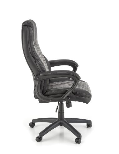 GANDALF Fotel Czarno-Popielaty Mechanizm TILT - Funkcjonalność i Styl