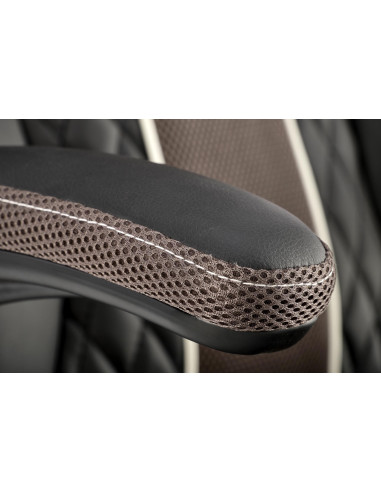 HAMLET Fotel Czarno-Popielaty Eko Skóra - Nowoczesność i Komfort