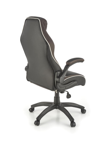 HAMLET Fotel Czarno-Popielaty Eko Skóra - Nowoczesność i Komfort