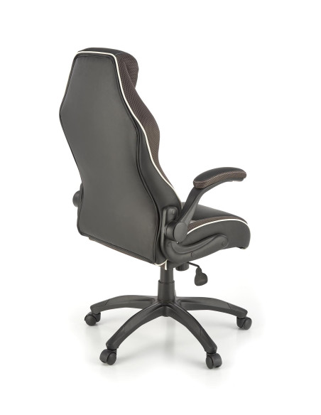 HAMLET Fotel Czarno-Popielaty Eko Skóra - Nowoczesność i Komfort