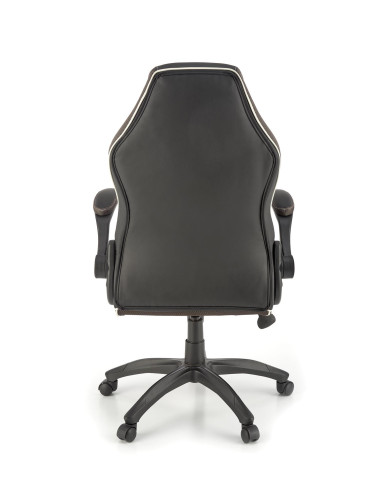 HAMLET Fotel Czarno-Popielaty Eko Skóra - Nowoczesność i Komfort