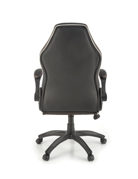 HAMLET Fotel Czarno-Popielaty Eko Skóra - Nowoczesność i Komfort