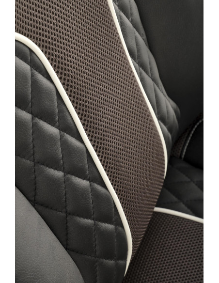 HAMLET Fotel Czarno-Popielaty Eko Skóra - Nowoczesność i Komfort