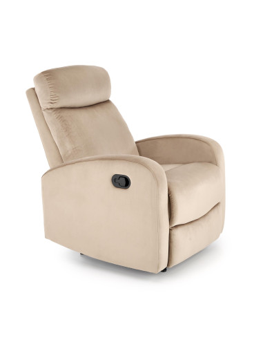 WONDER Fotel Rozkładany Beżowy BLUVEL 28 - Komfort i Wielofunkcyjność