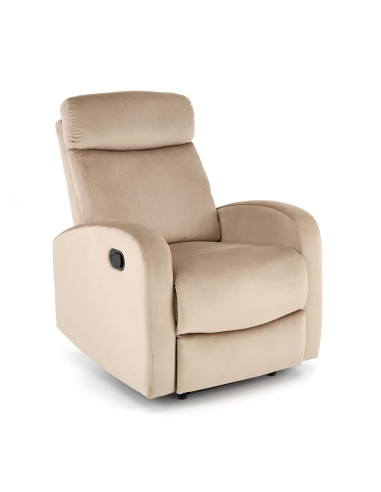WONDER Fotel Rozkładany Beżowy BLUVEL 28 - Komfort i Wielofunkcyjność