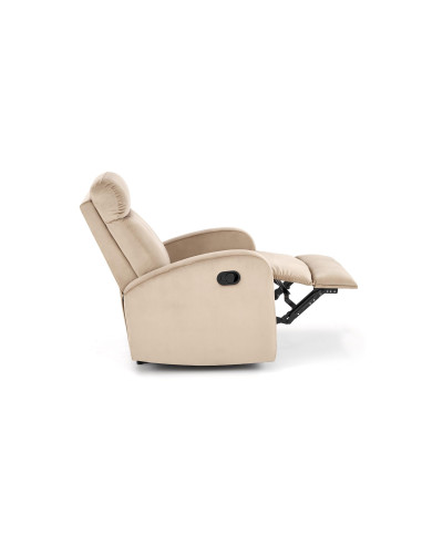 WONDER Fotel Rozkładany Beżowy BLUVEL 28 - Komfort i Wielofunkcyjność