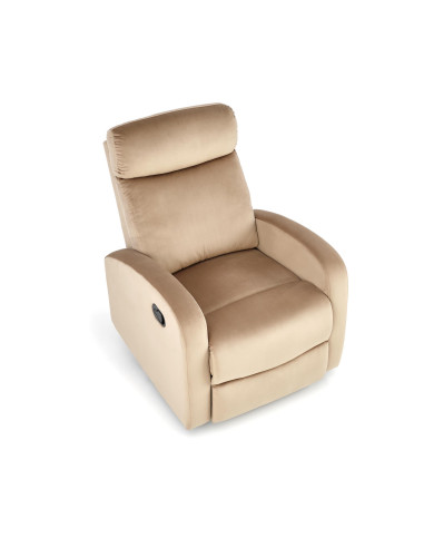 WONDER Fotel Rozkładany Beżowy BLUVEL 28 - Komfort i Wielofunkcyjność