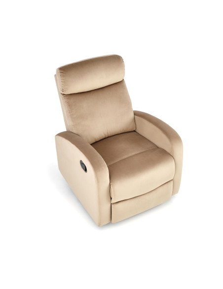 WONDER Fotel Rozkładany Beżowy BLUVEL 28 - Komfort i Wielofunkcyjność