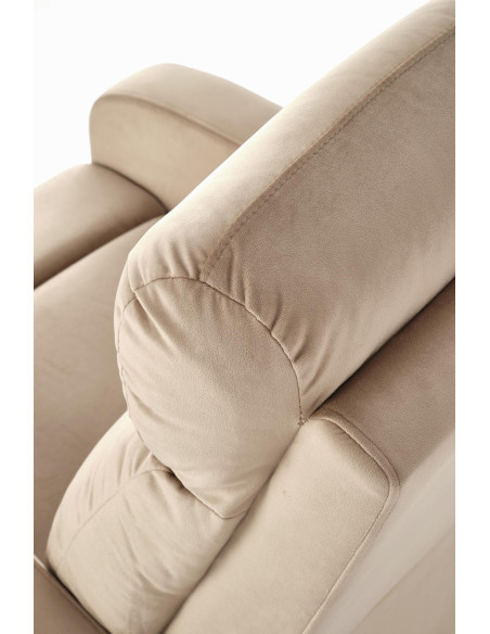 WONDER Fotel Rozkładany Beżowy BLUVEL 28 - Komfort i Wielofunkcyjność