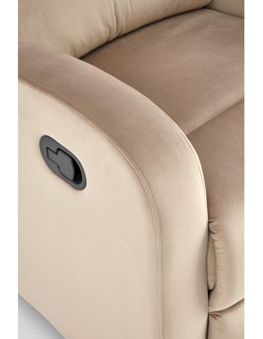 WONDER Fotel Rozkładany Beżowy BLUVEL 28 - Komfort i Wielofunkcyjność