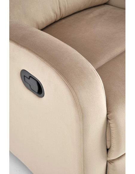 WONDER Fotel Rozkładany Beżowy BLUVEL 28 - Komfort i Wielofunkcyjność