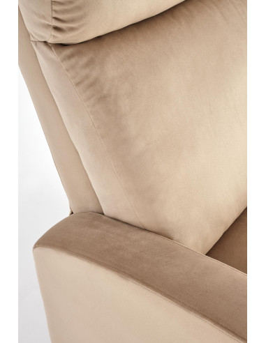 WONDER Fotel Rozkładany Beżowy BLUVEL 28 - Komfort i Wielofunkcyjność