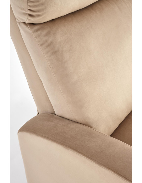 WONDER Fotel Rozkładany Beżowy BLUVEL 28 - Komfort i Wielofunkcyjność