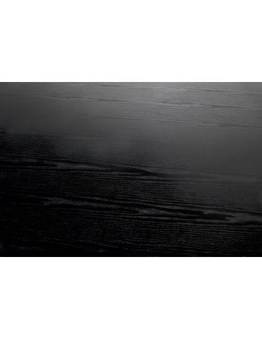 GINTER Stół Okrągły Czarny Fi 120cm na Solidnej Nodze - Minimalizm i Styl