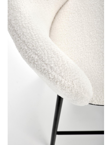 H119 Hoker Kremowy Boucle 54x53x92cm - Komfort i Styl