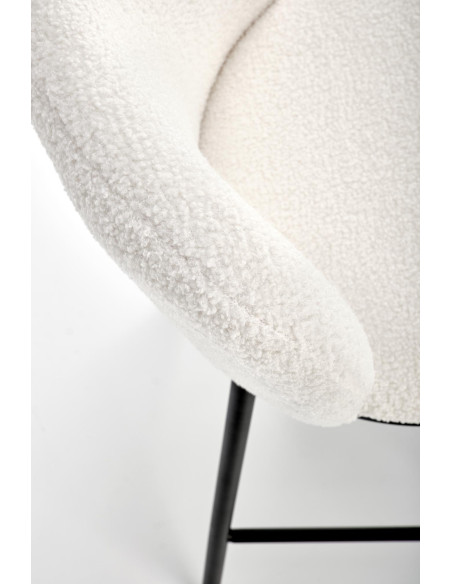 H119 Hoker Kremowy Boucle 54x53x92cm - Komfort i Styl