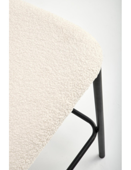 H119 Hoker Kremowy Boucle 54x53x92cm - Komfort i Styl