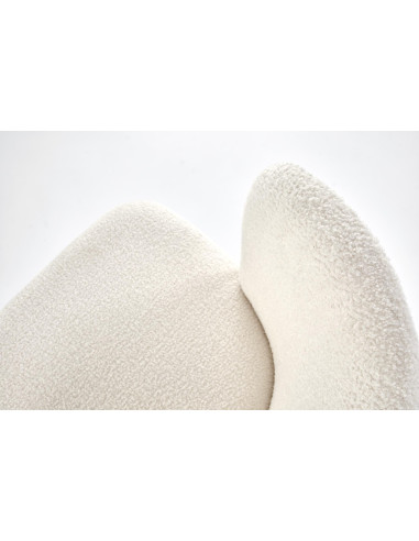 K518 Krzesło Kremowe Boucle - Elegancja i Komfort
