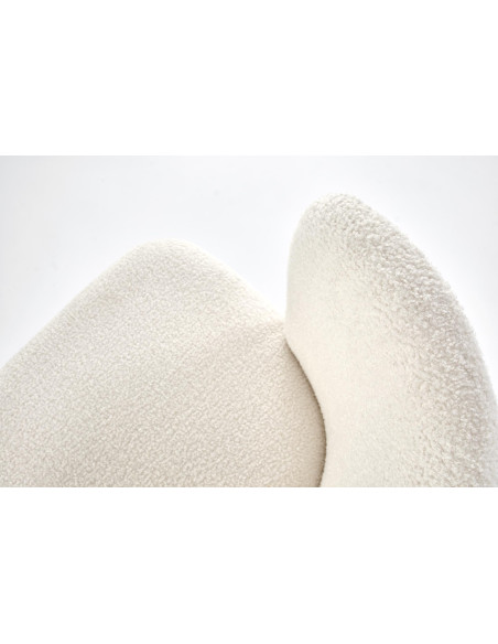 K518 Krzesło Kremowe Boucle - Elegancja i Komfort