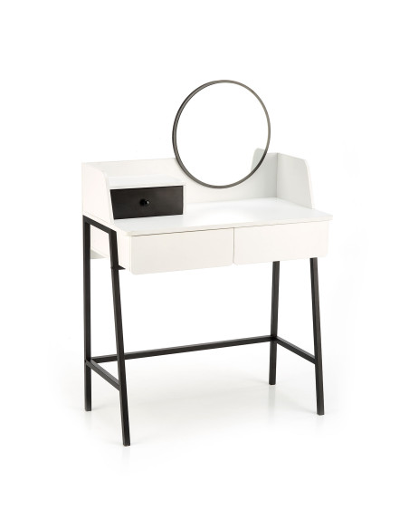 AGNES Konsolka Biały Czarny 80x42x120cm - Elegancja i Praktyczność