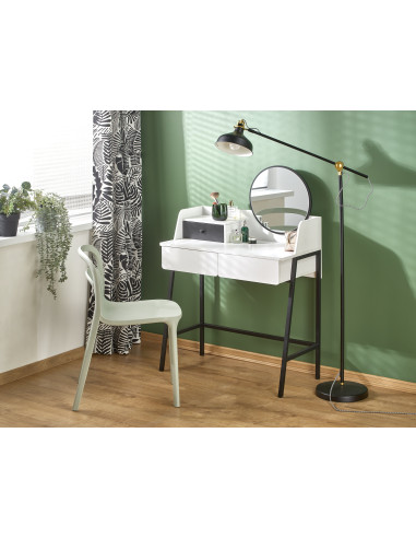 AGNES Konsolka Biały Czarny 80x42x120cm - Elegancja i Praktyczność