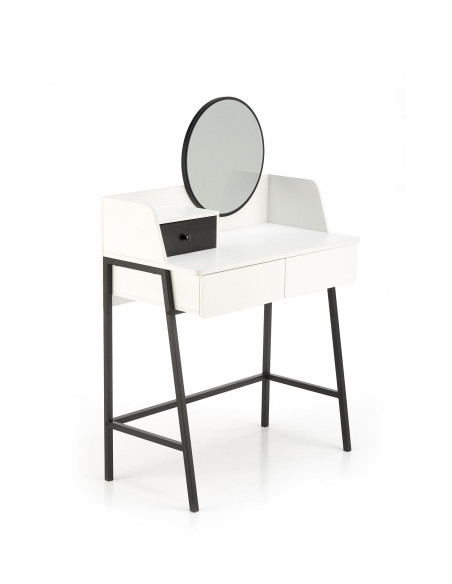 AGNES Konsolka Biały Czarny 80x42x120cm - Elegancja i Praktyczność