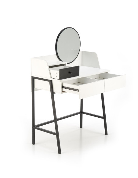 AGNES Konsolka Biały Czarny 80x42x120cm - Elegancja i Praktyczność