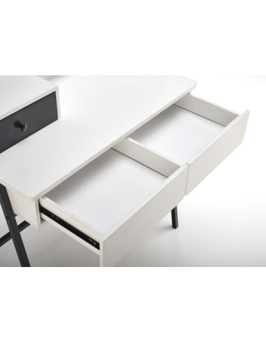 AGNES Konsolka Biały Czarny 80x42x120cm - Elegancja i Praktyczność