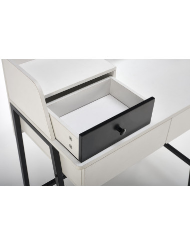 AGNES Konsolka Biały Czarny 80x42x120cm - Elegancja i Praktyczność