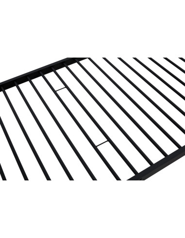 BUNKY Łóżko Piętrowe Czarne - Rozkładane na Dwa Pojedyncze Łóżka