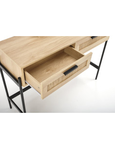 CARMEN Konsolka Naturalny Czarny 104x35x136cm - Elegancja i Naturalność 2