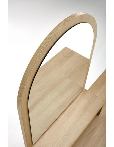 CARMEN Konsolka Naturalny Czarny 104x35x136cm - Elegancja i Naturalność