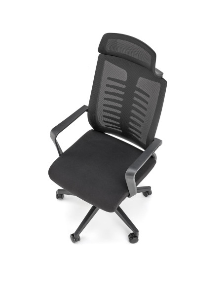 FABIO Fotel Biurowy Czarny Mechanizm TILT - Ergonomia i Design