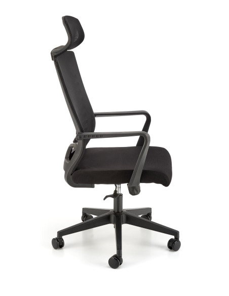 FABIO Fotel Biurowy Czarny Mechanizm TILT - Ergonomia i Design