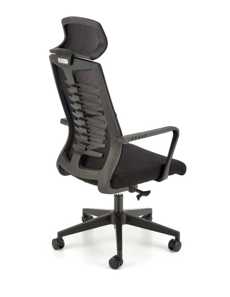 FABIO Fotel Biurowy Czarny Mechanizm TILT - Ergonomia i Design