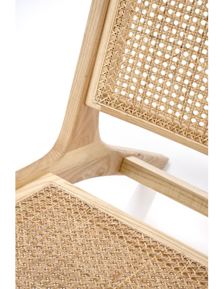 FODEN_2 Fotel w Stylu Boho - Drewno Lite Jesionowe - Naturalny Design