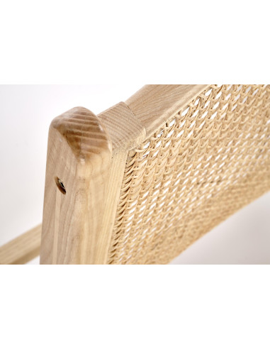 FODEN_2 Fotel w Stylu Boho - Drewno Lite Jesionowe - Naturalny Design