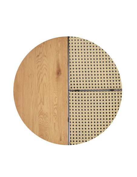 GARMINA zestaw 2 ław dąb złoty / czarny