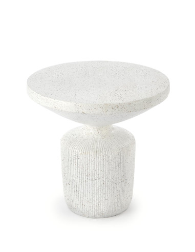 GIZA Ława Okrągła Biała Fi 54cm z Kompozytu - Nowoczesny Design