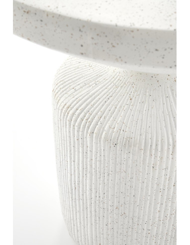 GIZA Ława Okrągła Biała Fi 54cm z Kompozytu - Nowoczesny Design