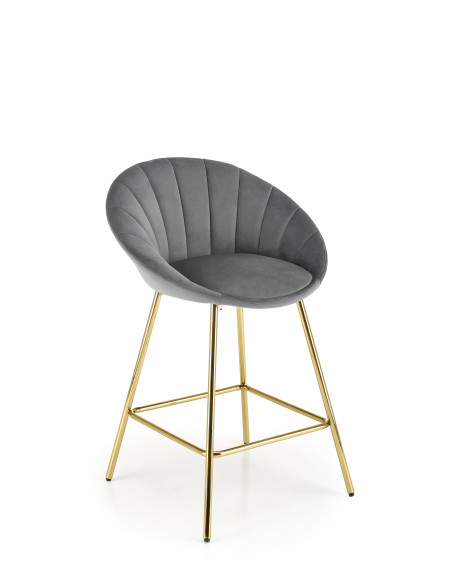 H112 Hoker w Stylu Glamour Popielaty Złoty BLUVEL 14 - Nowoczesność i Styl